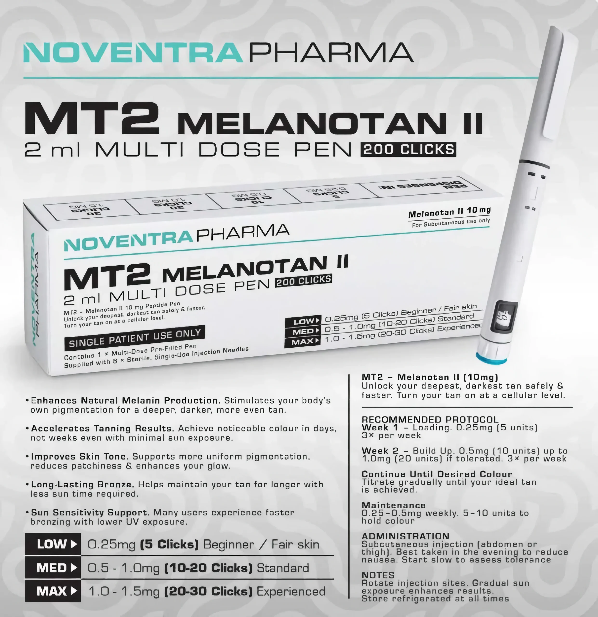 MT2 - Melanotan Pen 10mg MT2 - Melanotan Pen 10mg